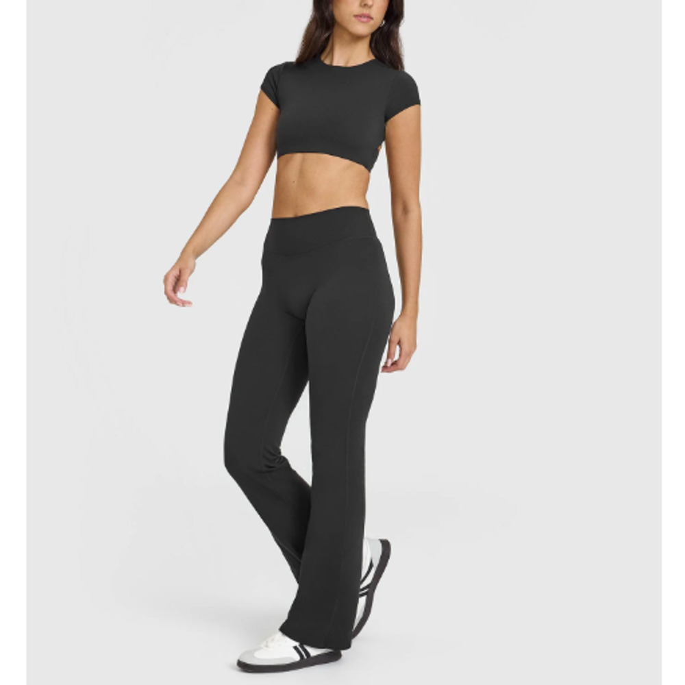 Oner Active Soft Black SoftMotion Regular Length Flared Bottoms Size M - Picture 7 of 7